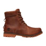 Bruine Mid Lace Up Herenlaarzen Timberland , Brown , Heren