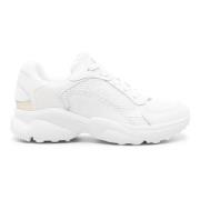 Witte Casual Sneakers met Rubberen Zool Michael Kors , White , Dames