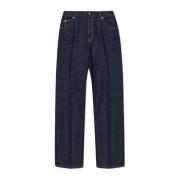 Jeans met logo Salvatore Ferragamo , Blue , Heren