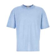 Lichtblauw Katoenen T-shirt Ten C , Blue , Heren