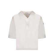 Stijlvolle Polo Shirt voor Mannen Moncler , White , Heren