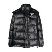 Zwarte Puffer & Down Casual Jas Moschino , Black , Heren