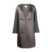 Grijze Midi Jurk met Viscose Samenstelling Maison Margiela , Gray , Da...