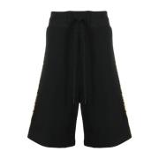 Zwarte Katoenen Shorts Versace Jeans Couture , Black , Heren