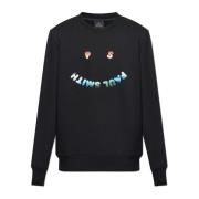 Gedrukte sweatshirt PS By Paul Smith , Black , Heren