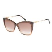 Bruin Metalen Dames Zonnebril Jimmy Choo , Brown , Dames