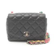 Pre-owned Leather chanel-bags Chanel Vintage , Black , Dames