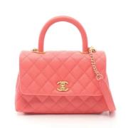 Pre-owned Fabric chanel-bags Chanel Vintage , Pink , Dames