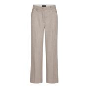 Elegante Scarletbbelezi Broek met Gouden Knopen Bruuns Bazaar , Beige ...