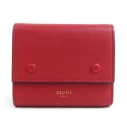 Pre-owned Leather wallets Celine Vintage , Red , Dames