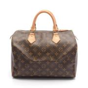 Pre-owned Canvas handbags Louis Vuitton Vintage , Brown , Dames