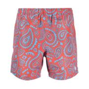 Blauwe Paisley Zwemshorts Marcelo Burlon , Multicolor , Heren