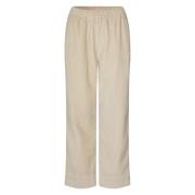 Beige Corduroy Berinna Broek mbyM , Beige , Dames