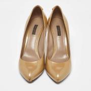 Pre-owned Fabric heels Louis Vuitton Vintage , Yellow , Dames