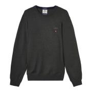 Stijlvolle Crew Neck Sweater Aeronautica Militare , Green , Heren