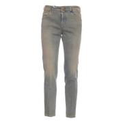 Lichtblauwe Cropped Carrot Jeans Jacob Cohën , Blue , Heren