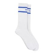 Blauw Gestreepte Herensokken Hugo Boss , White , Heren