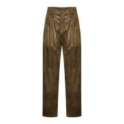 Bronzen Faux Suede Broek Isabel Marant , Brown , Dames