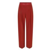 Bordeaux Wijde Pijp Broek Stine Goya , Red , Dames