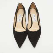 Pre-owned Suede heels Jimmy Choo Pre-owned , Black , Dames