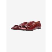 Pre-owned Leather flats Celine Vintage , Red , Dames