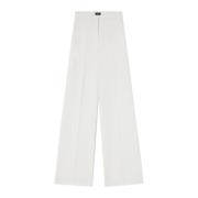 Elastaan Polyester Broek Pinko , White , Dames