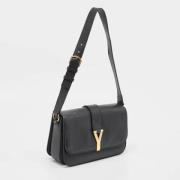 Pre-owned Leather shoulder-bags Yves Saint Laurent Vintage , Black , D...