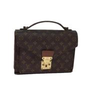 Pre-owned Canvas handbags Louis Vuitton Vintage , Brown , Dames