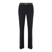 Elegante Polyester Elastaan Broek Elisabetta Franchi , Black , Dames