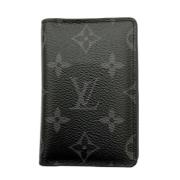 Pre-owned Canvas wallets Louis Vuitton Vintage , Black , Unisex