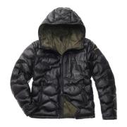 Leren jas met ritssluiting Blauer , Black , Heren