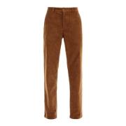 Corduroy Straight Cut Trousers A.p.c. , Brown , Heren