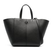 Elegante Zwarte Tote Tas Tory Burch , Black , Dames