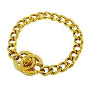 Pre-owned Metal bracelets Chanel Vintage , Yellow , Dames