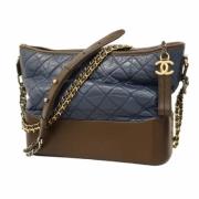 Pre-owned Fur chanel-bags Chanel Vintage , Blue , Dames