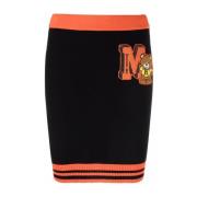 Casual Zwarte Rok in Kasjmier Katoen Moschino , Black , Dames