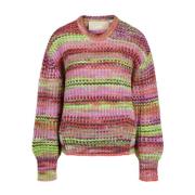 Space Dye Crew Neck Gebreid Jack & Jones , Multicolor , Dames