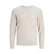 Essentials Gebreide Crew Neck Trui Beige Jack & Jones , Beige , Heren