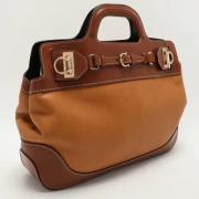 Pre-owned Leather handbags Salvatore Ferragamo Pre-owned , Brown , Dam...