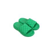 Pre-owned Leather sandals Bottega Veneta Vintage , Green , Dames