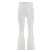 Katoenen Stretchbroek met Zakken PT Torino , White , Dames