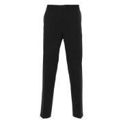 Zwarte broek met persplooi Hugo Boss , Black , Heren