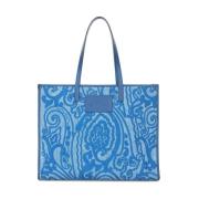 Blauwe Casual Tote Tas Etro , Blue , Dames