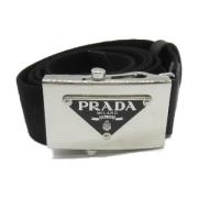 Pre-owned Leather belts Prada Vintage , Black , Dames