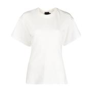 Witte Katoenen T-shirt met korte mouwen Proenza Schouler , White , Dam...