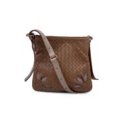 Pre-owned Leather shoulder-bags Bottega Veneta Vintage , Beige , Dames