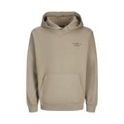 Premium Sweat Hoodie in Greige Jack & Jones , Beige , Heren