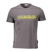 T-Shirts Napapijri , Gray , Heren