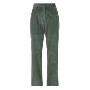 Ribfluwelen Broek Luis Trenker , Green , Dames