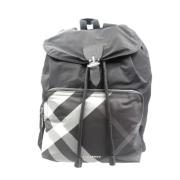 Pre-owned Leather backpacks Burberry Vintage , Black , Dames